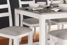 Stonehollow Dining Table and Chairs with Bench (Set of 6) - Half Price Furniture