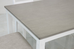 Stonehollow Dining Table and Chairs with Bench (Set of 6) - Half Price Furniture