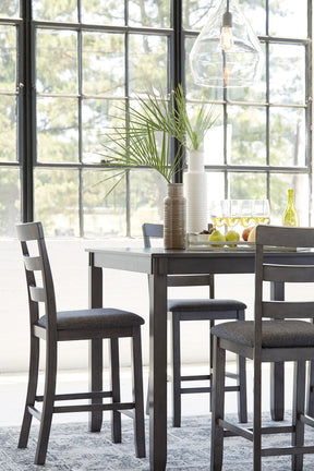 Bridson Counter Height Dining Table and Bar Stools (Set of 5) - Counter Height Table - Half Price Furniture