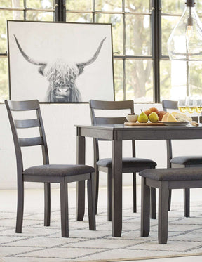 Bridson Dining Table and Chairs with Bench (Set of 6) Half Price Furniture