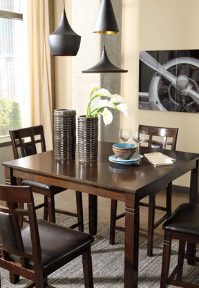 Bennox Counter Height Dining Table and Bar Stools (Set of 5) - Counter Height Table - Half Price Furniture