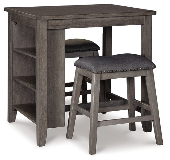 Caitbrook Counter Height Dining Table and Bar Stools (Set of 3)  Half Price Furniture