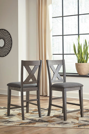 Caitbrook Counter Height Upholstered Bar Stool - Stool - Half Price Furniture