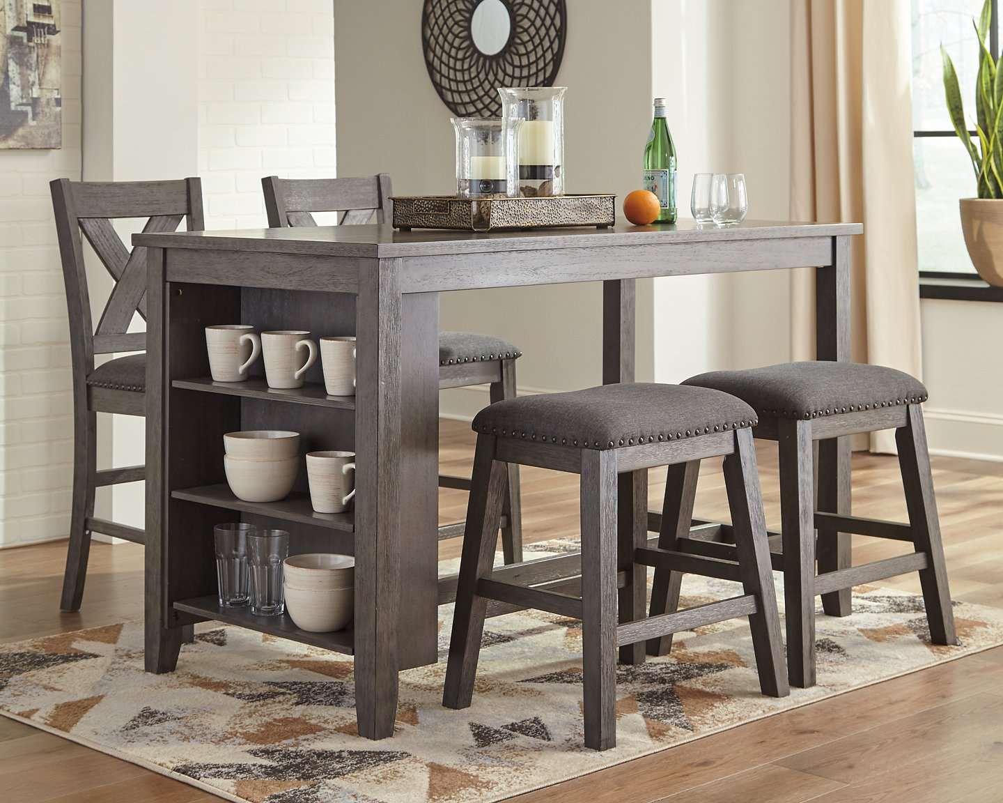 Caitbrook Counter Height Dining Set Half Price Furniture