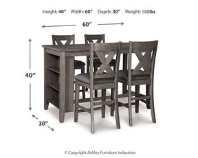 Caitbrook Counter Height Dining Set Half Price Furniture