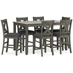 Caitbrook Counter Height Dining Table and Bar Stools (Set of 7) Half Price Furniture