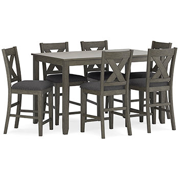 Caitbrook Counter Height Dining Table and Bar Stools (Set of 7) - Half Price Furniture