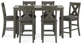 Caitbrook Counter Height Dining Table and Bar Stools (Set of 7) Half Price Furniture