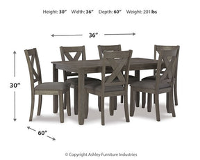 Caitbrook Dining Table and Chairs (Set of 7) - Dining Table - Half Price Furniture