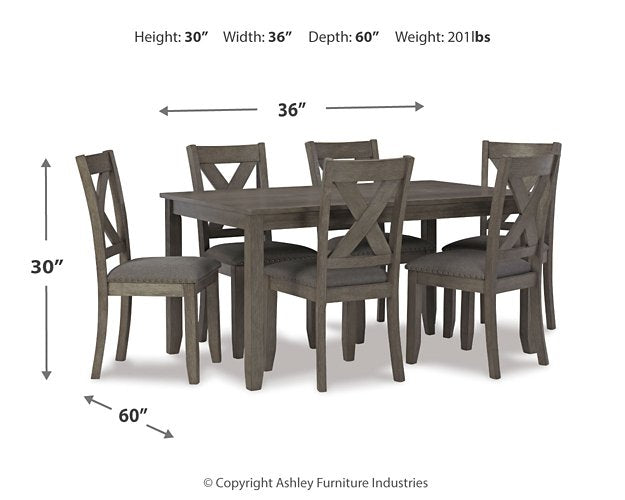 Caitbrook Dining Table and Chairs (Set of 7) - Half Price Furniture