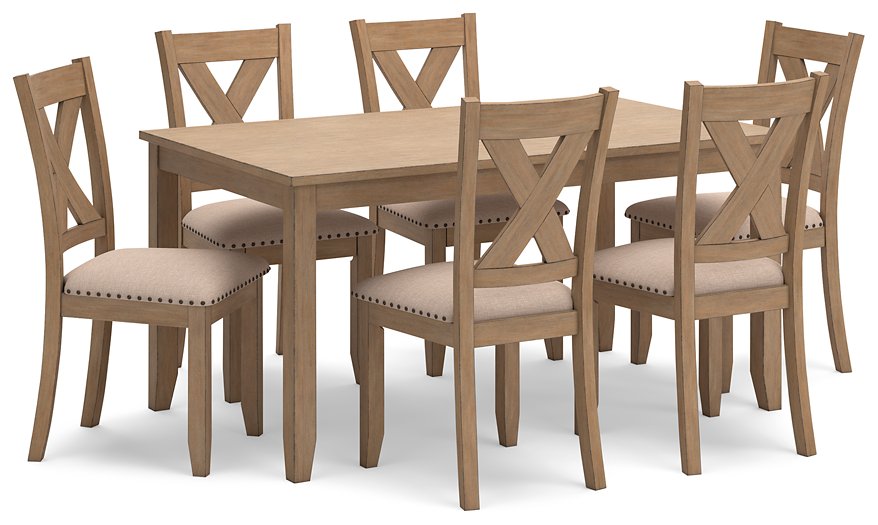 Sanbriar Dining Table and Chairs (Set of 7)  Las Vegas Furniture Stores