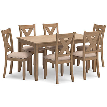 Sanbriar Dining Table and Chairs (Set of 7) - Half Price Furniture