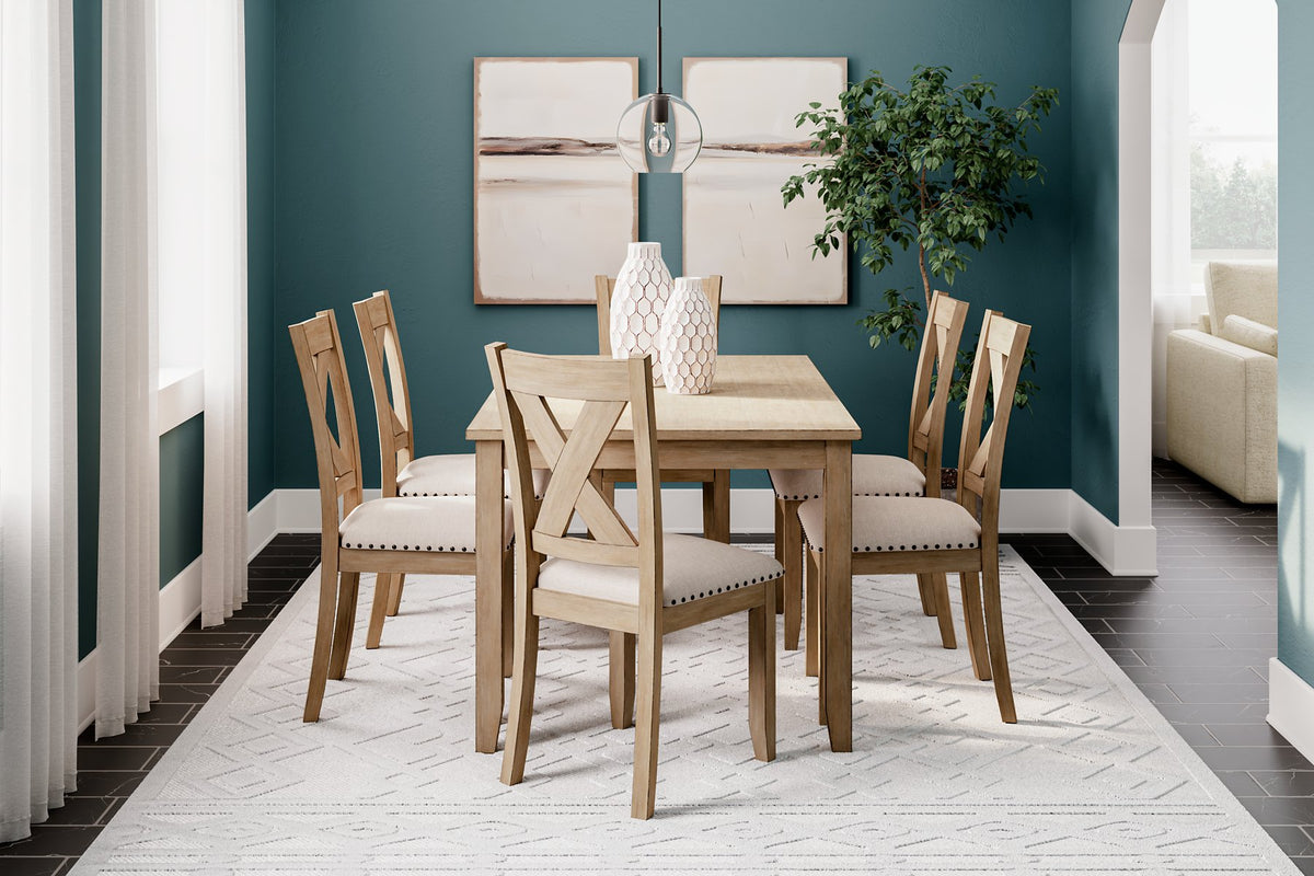 Sanbriar Dining Table and Chairs (Set of 7)  Half Price Furniture