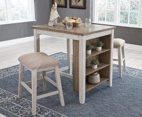 Skempton Counter Height Dining Table and Bar Stools (Set of 3) - Half Price Furniture