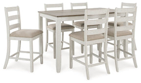 Skempton Counter Height Dining Table and Bar Stools (Set of 7)  Half Price Furniture