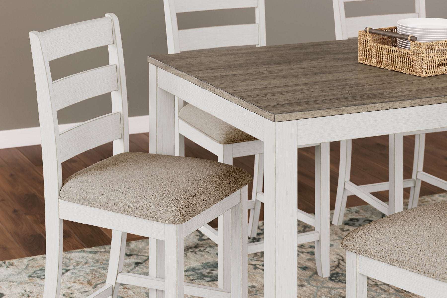 Skempton Counter Height Dining Table and Bar Stools (Set of 7) - Half Price Furniture