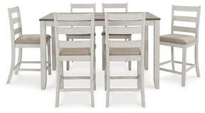 Skempton Counter Height Dining Table and Bar Stools (Set of 7) - Half Price Furniture
