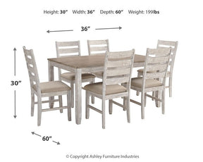 Skempton Dining Table and Chairs (Set of 7) Half Price Furniture