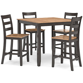 Gesthaven Counter Height Dining Table and 4 Barstools (Set of 5) - Half Price Furniture