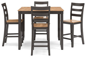 Gesthaven Counter Height Dining Table and 4 Barstools (Set of 5) - Half Price Furniture