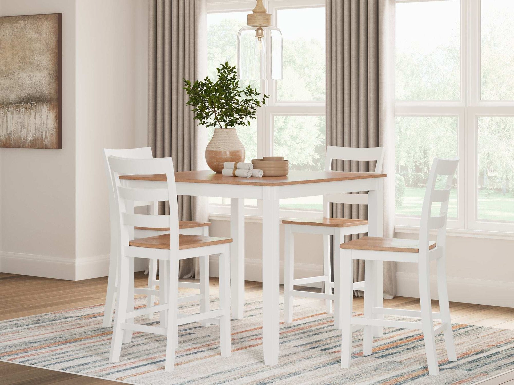 Gesthaven Counter Height Dining Table and 4 Barstools (Set of 5) - Half Price Furniture