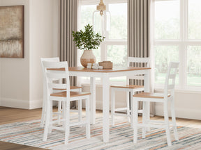 Gesthaven Counter Height Dining Table and 4 Barstools (Set of 5) - Half Price Furniture