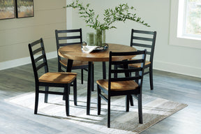 Blondon Dining Table and 4 Chairs (Set of 5) - Half Price Furniture