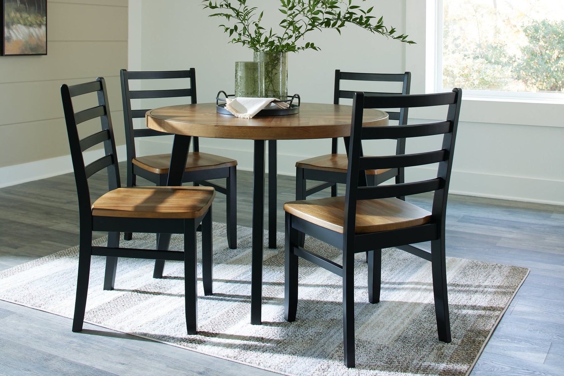 Blondon Dining Table and 4 Chairs (Set of 5) - Half Price Furniture