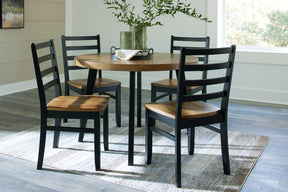 Blondon Dining Table and 4 Chairs (Set of 5) - Dining Table - Half Price Furniture