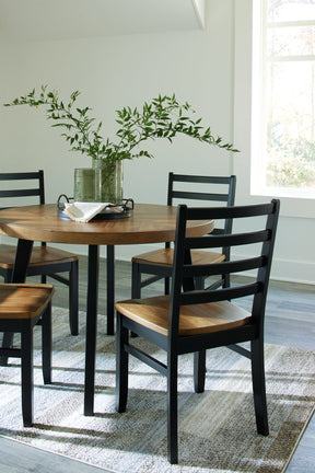 Blondon Dining Table and 4 Chairs (Set of 5) - Half Price Furniture