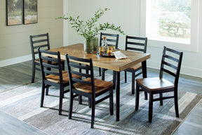 Blondon Dining Table and 6 Chairs (Set of 7) - Dining Table - Half Price Furniture