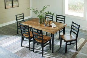 Blondon Dining Table and 6 Chairs (Set of 7) - Half Price Furniture