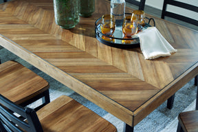 Blondon Dining Table and 6 Chairs (Set of 7) - Dining Table - Half Price Furniture