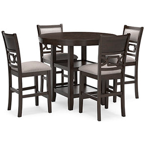 Langwest Counter Height Dining Table and 4 Barstools (Set of 5) - Half Price Furniture