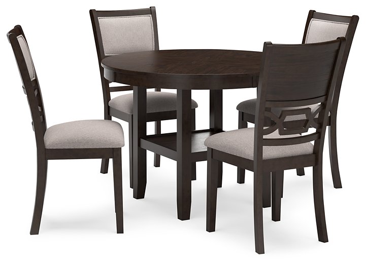 Langwest Dining Table and 4 Chairs (Set of 5)  Las Vegas Furniture Stores