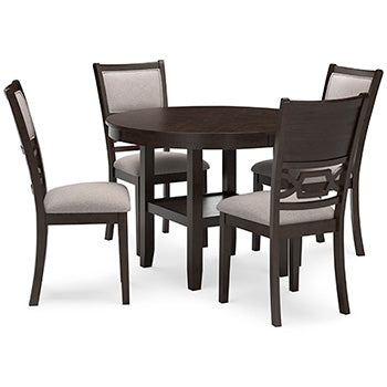 Langwest Dining Table and 4 Chairs (Set of 5) - Half Price Furniture