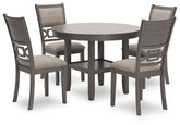Wrenning Dining Table and 4 Chairs (Set of 5) Half Price Furniture
