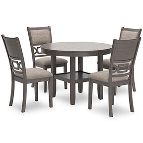Wrenning Dining Table and 4 Chairs (Set of 5) - Half Price Furniture