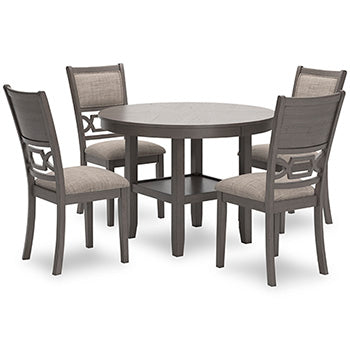 Wrenning Dining Table and 4 Chairs (Set of 5)  Half Price Furniture