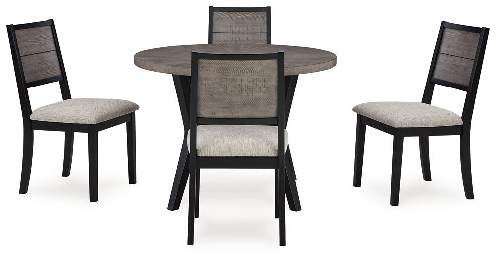 Corloda Dining Table and 4 Chairs (Set of 5) - Half Price Furniture