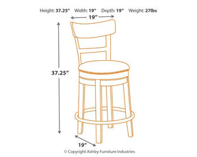 Pinnadel Counter Height Bar Stool - Half Price Furniture