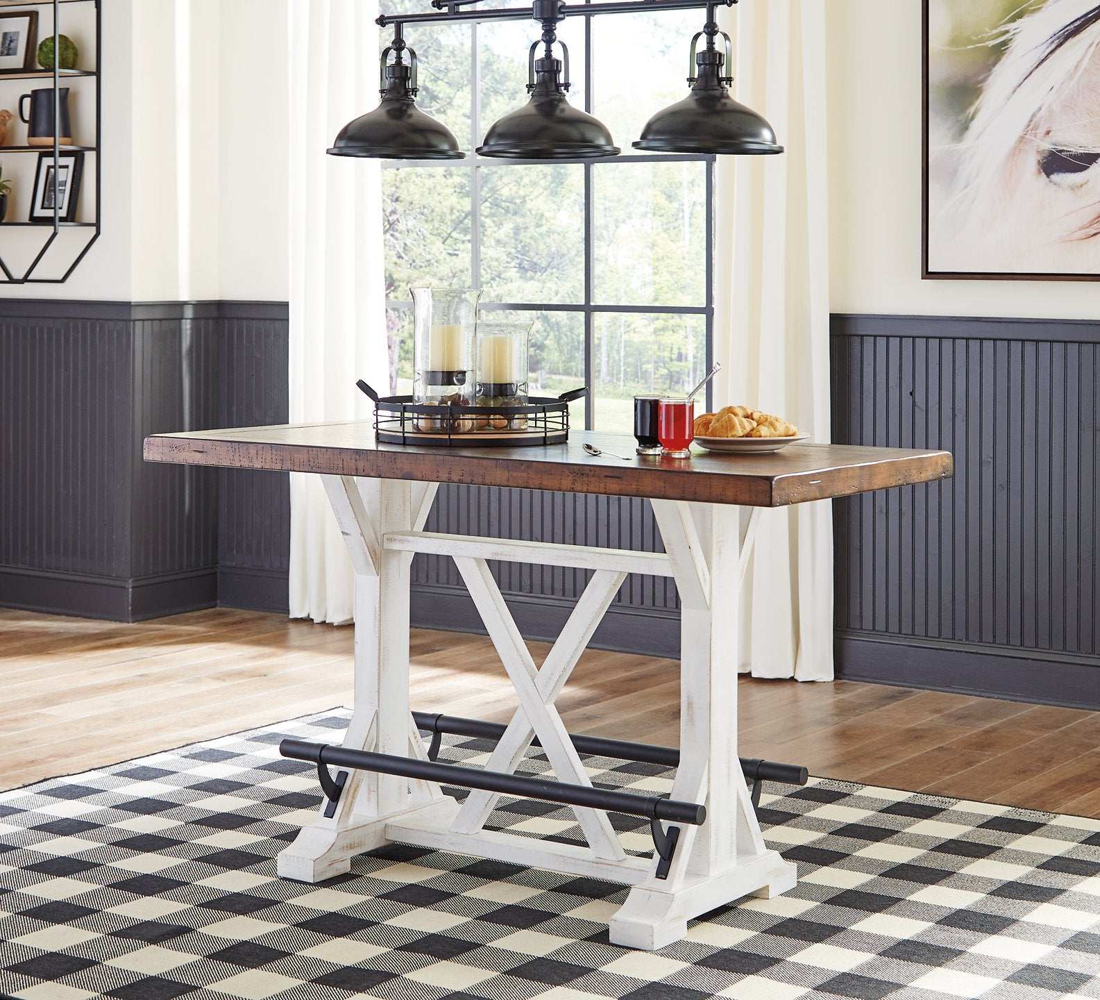 Valebeck Counter Height Dining Table Half Price Furniture