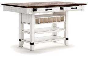 Valebeck Counter Height Dining Table Half Price Furniture