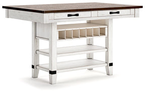 Valebeck Counter Height Dining Table Half Price Furniture