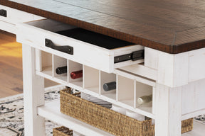 Valebeck Counter Height Dining Table Half Price Furniture