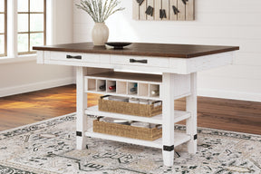 Valebeck Counter Height Dining Table Half Price Furniture