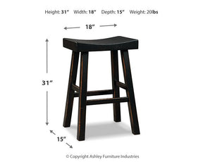 Glosco Pub Height Bar Stool - Half Price Furniture