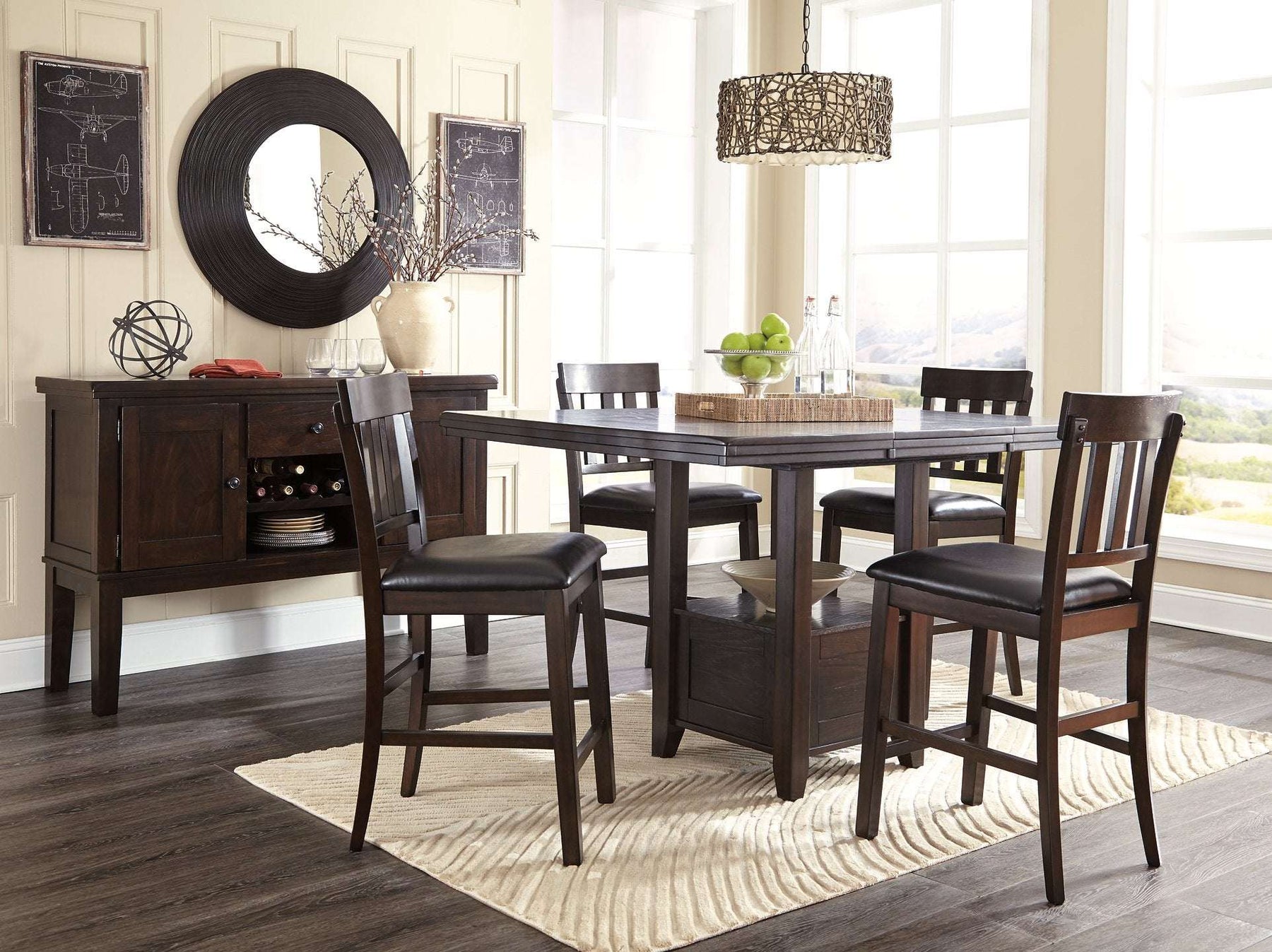 Haddigan Counter Height Dining Set - Half Price Furniture