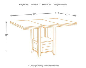 Haddigan Counter Height Dining Set - Half Price Furniture