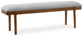 Lyncott 59" Upholstered Dining Bench Half Price Furniture